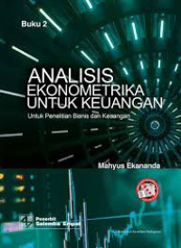 Image of Analisis Ekonometrika Untuk Keuangan Buku 2