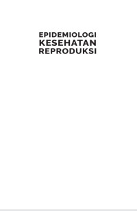 Image of Epidemiologi Kesehatan Reproduksi